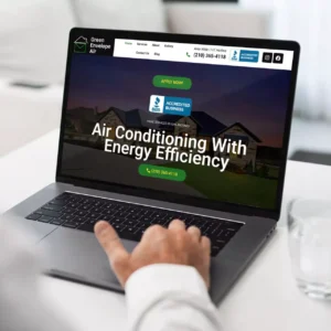 HVAC and air conditioning company website design focused on energy efficiency by Web Experts Marketing