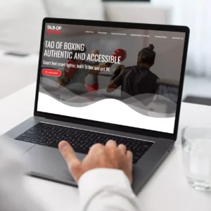 Boxing gym website design for Tao of Boxing created by Web Experts Marketing