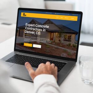 Concrete contractor website design for R Concrete Contractors in Denver created by Web Experts Marketing